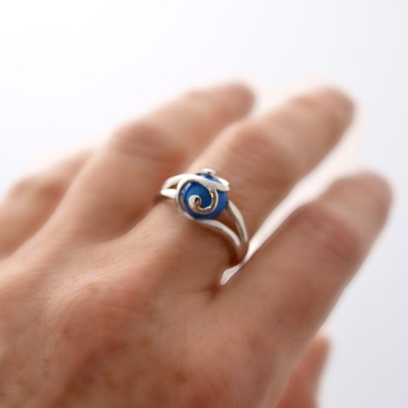 925 Sterling Silver Interchangeable Ring w/ Stones - Picture 3 of 12